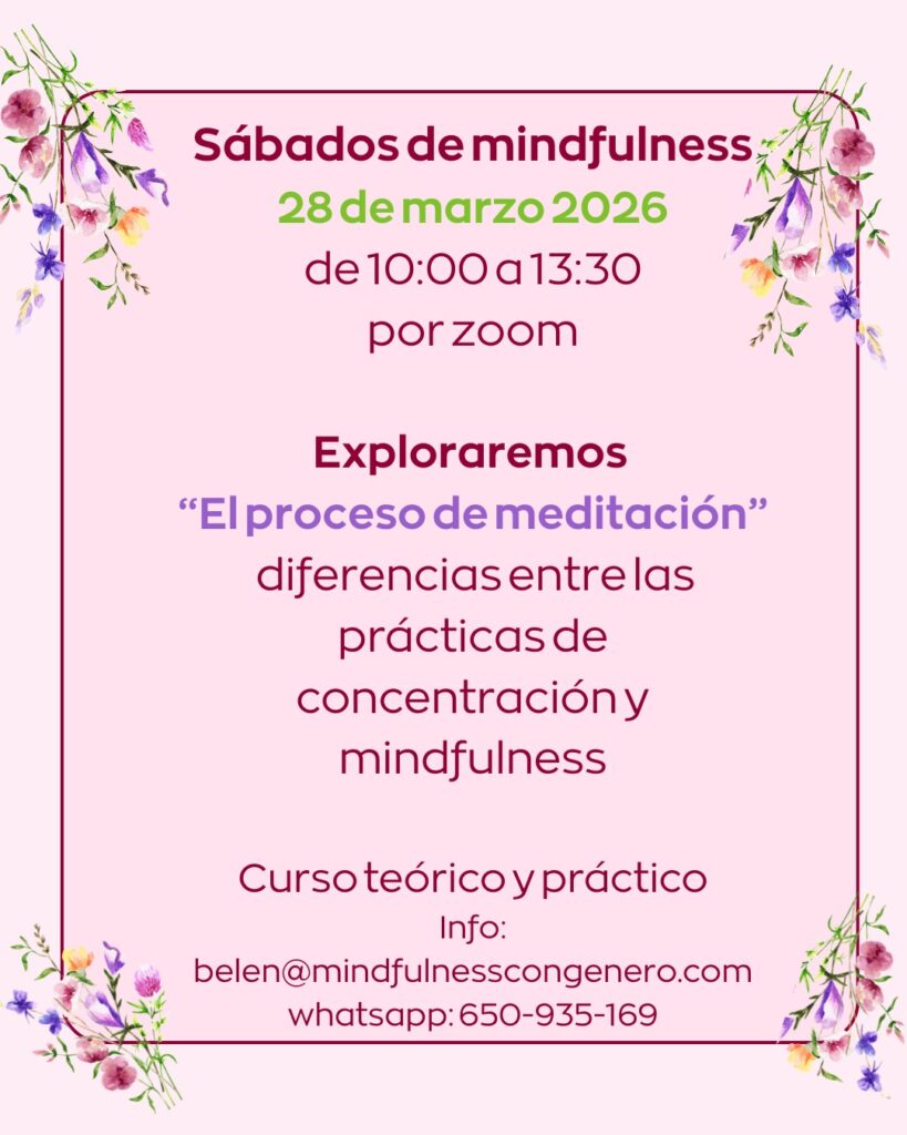 taller de mindfulness sabados marzo 2026